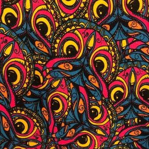 EUC Lularoe Perfect Tee, size XS, psychedelic owl print